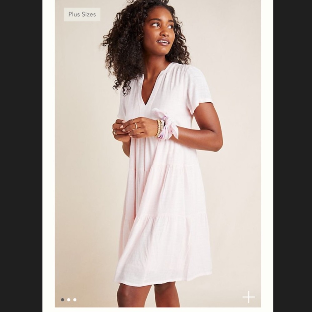 NWT Anthropologie Tania Tiered Tunic Dress